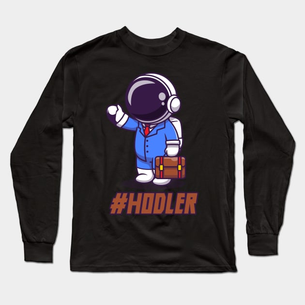 Hodler, crypto trader Long Sleeve T-Shirt by info@dopositive.co.uk